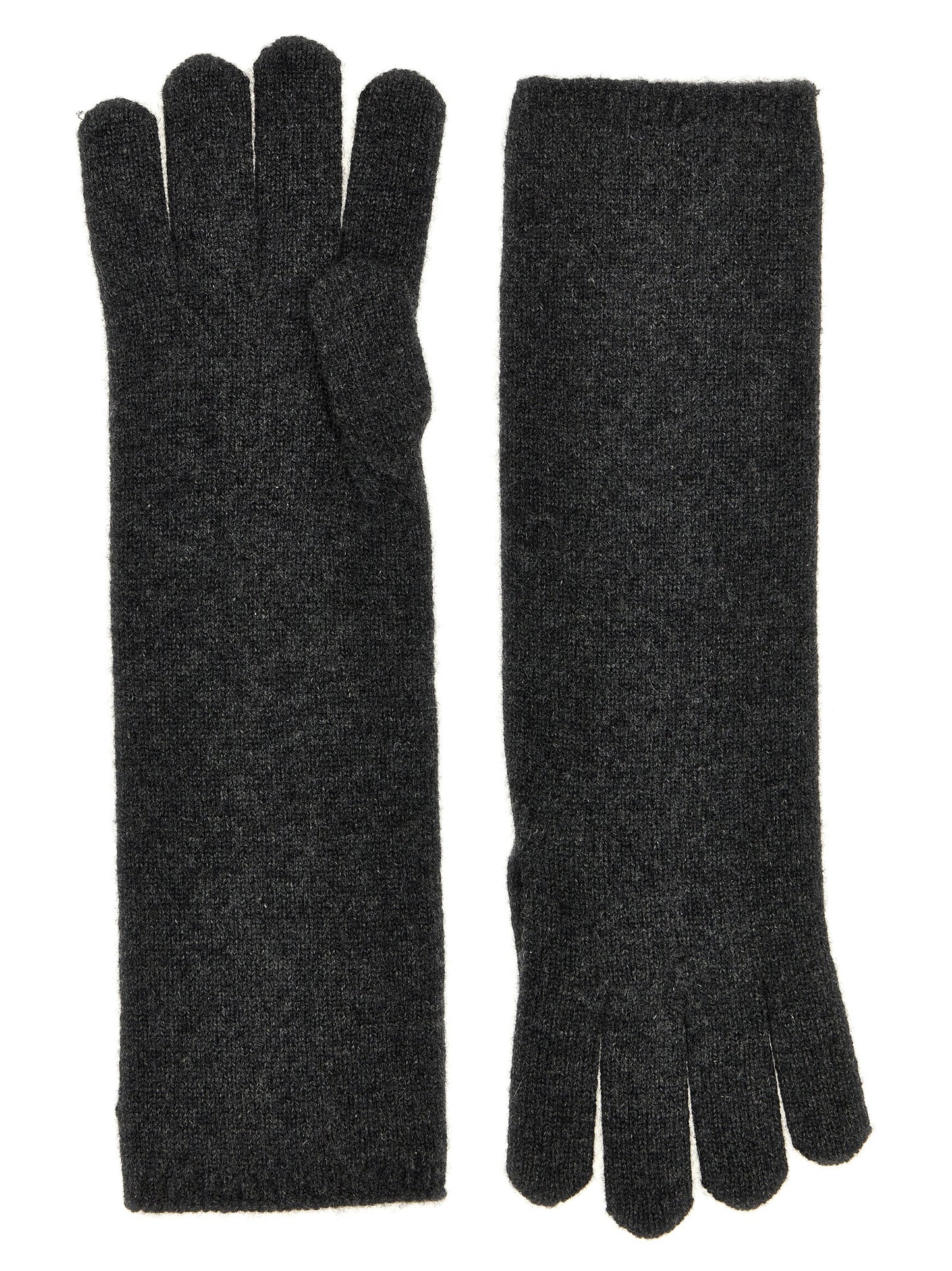 Max Mara Graue Kaschmirhandschuhe