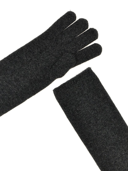 Max Mara Graue Kaschmirhandschuhe