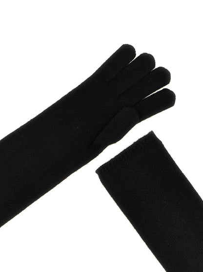 Max Mara Schwarze Kaschmirhandschuhe