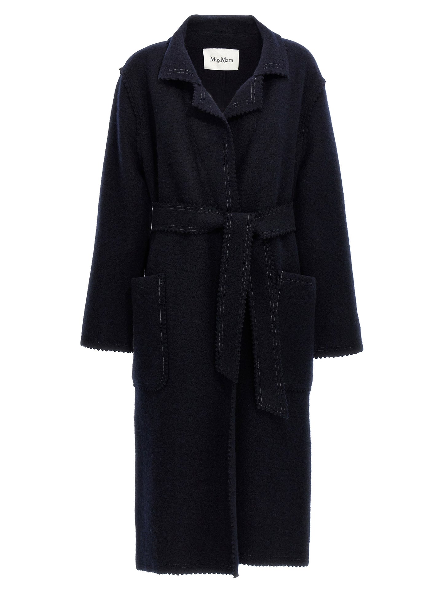 Max Mara Blauer Wollmantel