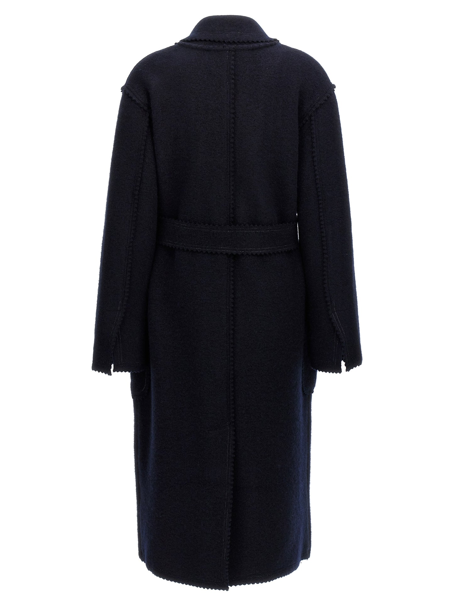 Max Mara Blauer Wollmantel