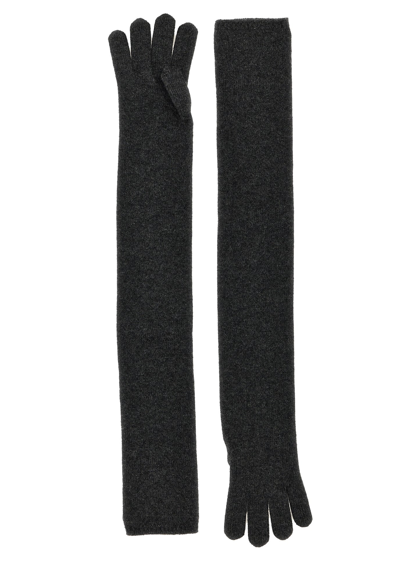 Max Mara Graue Kaschmirhandschuhe