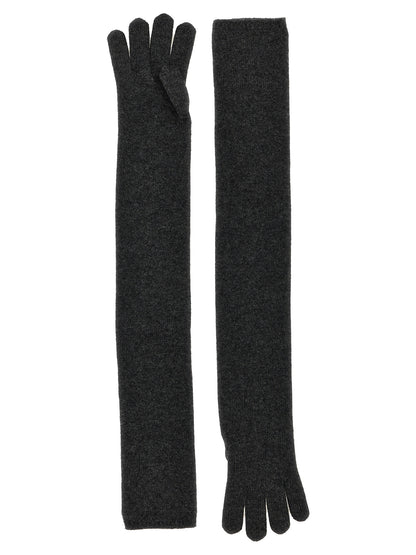 Max Mara Graue Kaschmirhandschuhe