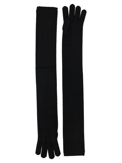 Max Mara Schwarze Kaschmirhandschuhe