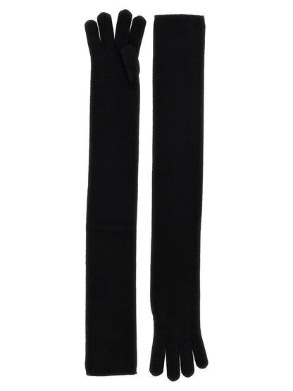 Max Mara Schwarze Kaschmirhandschuhe