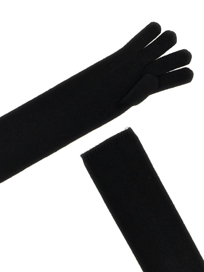 Max Mara Schwarze Kaschmirhandschuhe