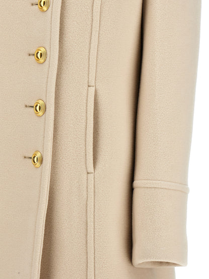 Tom Ford Weißer Wollmantel