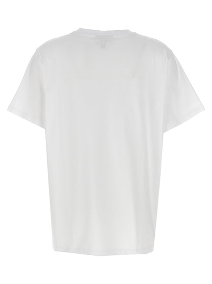 Ganni Weißes Baumwoll-T-Shirt