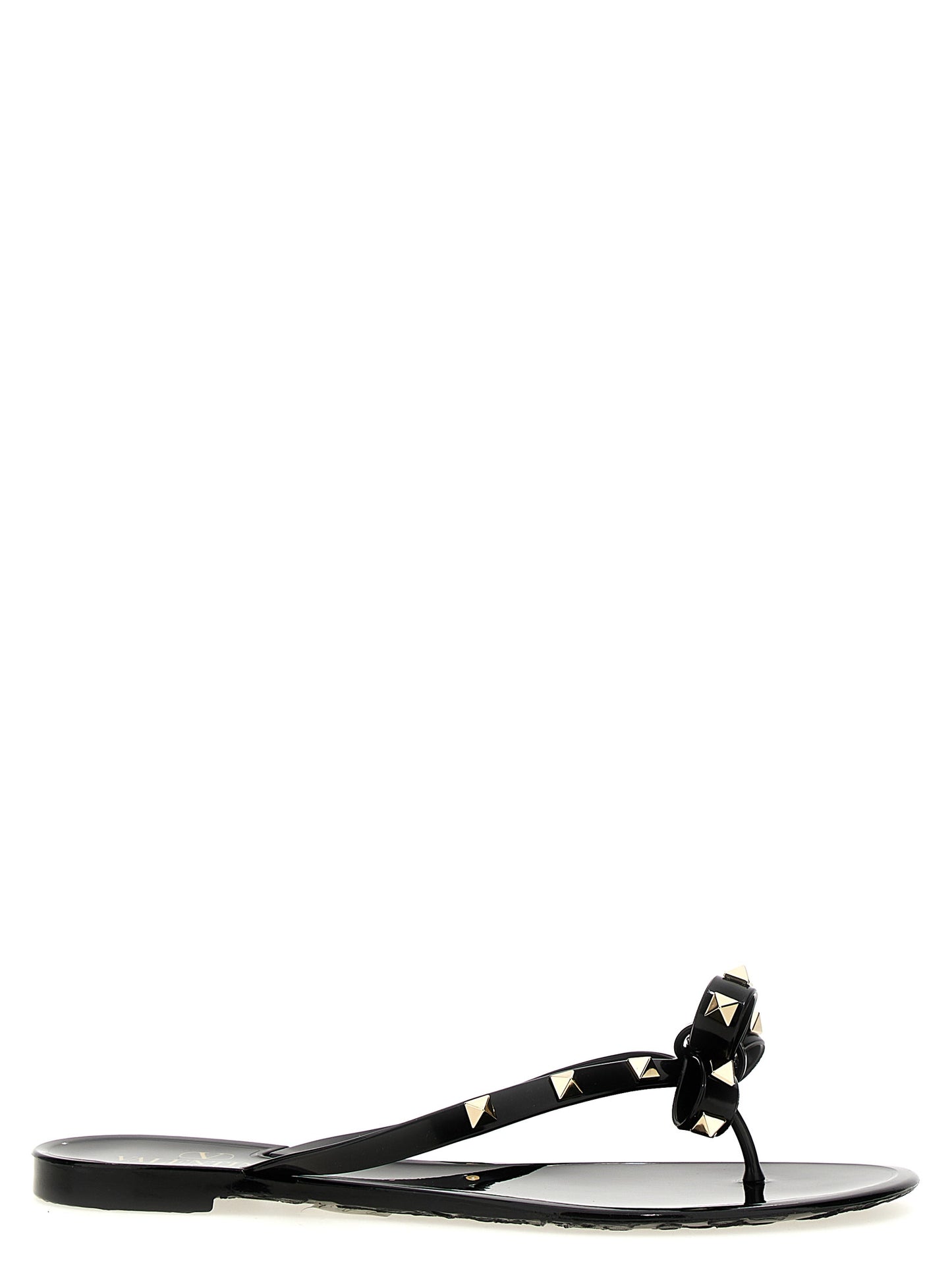 Valentino Garavani Schwarze PVC-Slipper