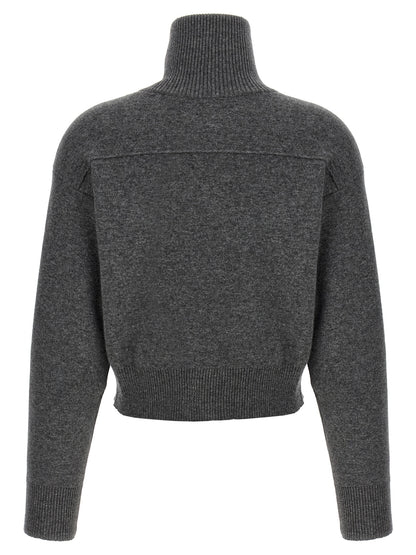 Brunello Cucinelli Grauer Kaschmir-Strickjacke