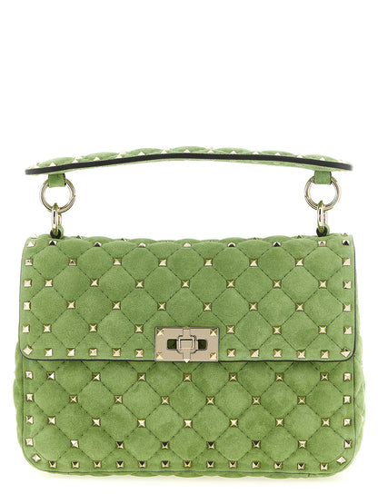 Valentino Garavani Zweifarbige Schultertasche aus Kalbsleder