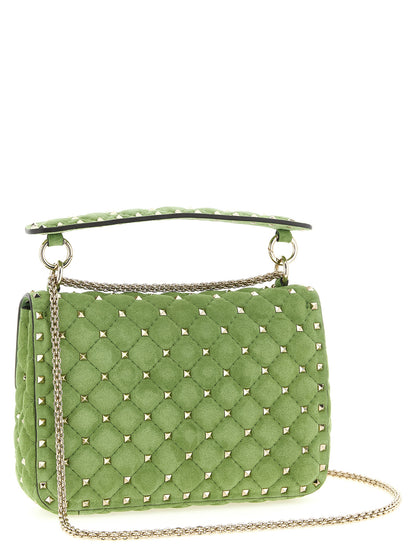 Valentino Garavani Zweifarbige Schultertasche aus Kalbsleder