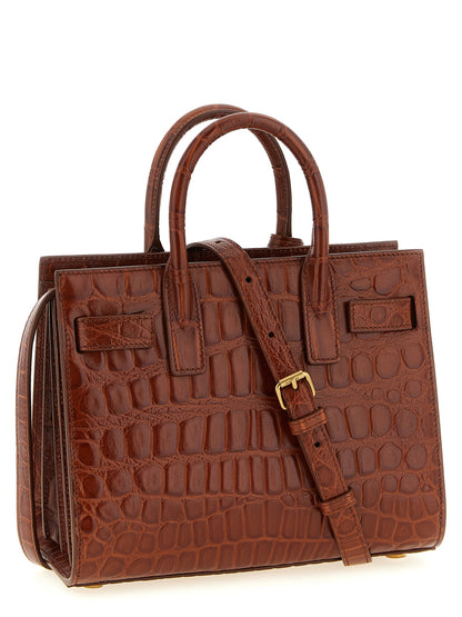 Saint Laurent Braune Kalbsleder-Handtasche