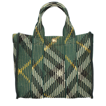 Burberry Grüne Stoffhandtasche