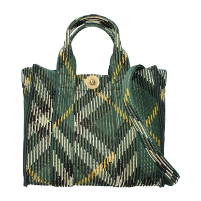 Burberry Grüne Stoffhandtasche