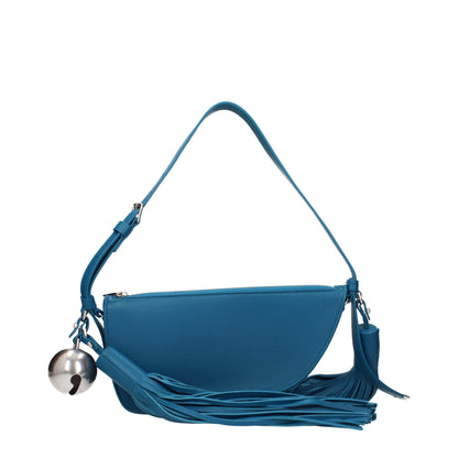 Burberry Schultertasche aus blauem Leder