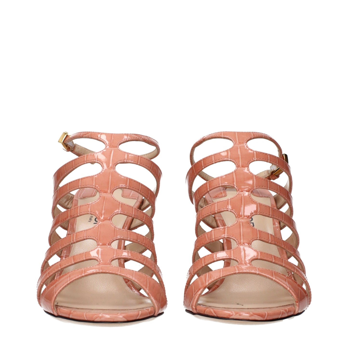 Tom Ford Pinkfarbene Sandalen mit Stilettoabsatz aus Leder