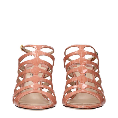 Tom Ford Pinkfarbene Sandalen mit Stilettoabsatz aus Leder