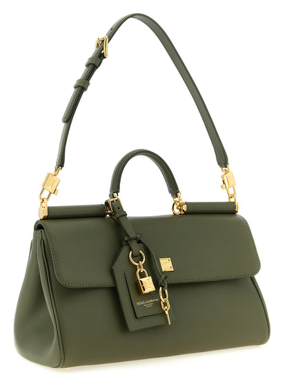 Dolce & Gabbana Zweifarbige Kalbsleder-Handtasche