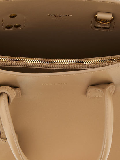 Saint Laurent Beige Kalbsleder Handtasche