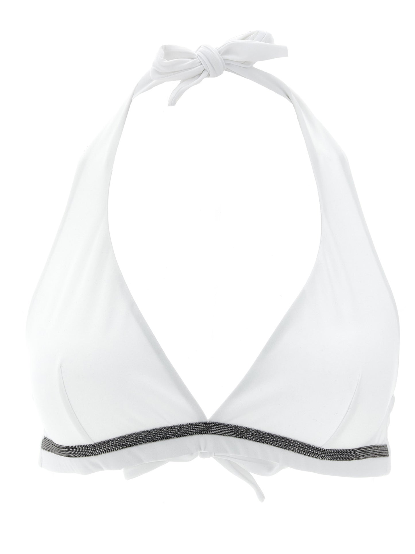 Brunello Cucinelli Weißer Bikini aus Polyamid