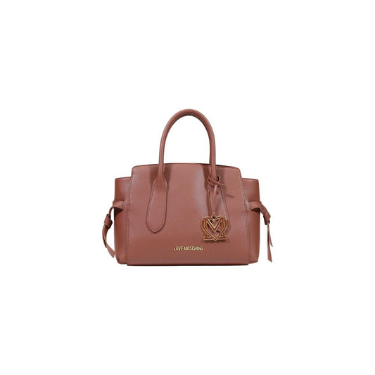 Love Moschino Braune Handtasche aus Polyethylen