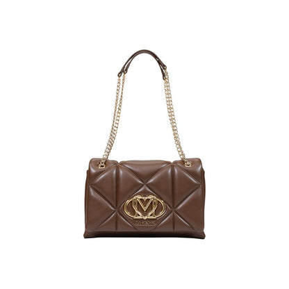 Love Moschino Braune Handtasche aus Polyethylen