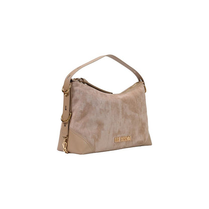 Love Moschino Beige Polyester Handtasche