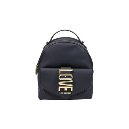 Love Moschino Schwarzer Rucksack aus Polyethylen