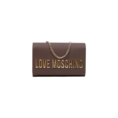 Love Moschino Braune Handtasche aus Polyethylen