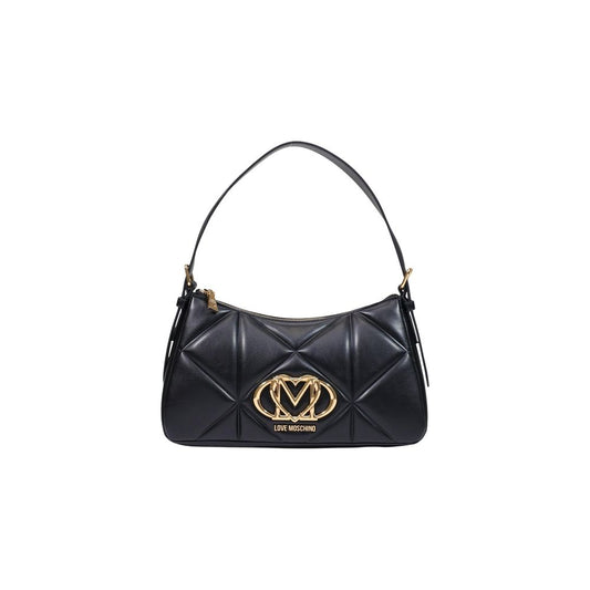 Love Moschino Schwarze Handtasche aus Polyethylen