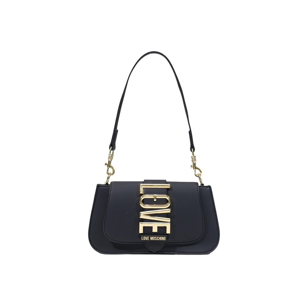 Love Moschino Schwarze Handtasche aus Polyethylen