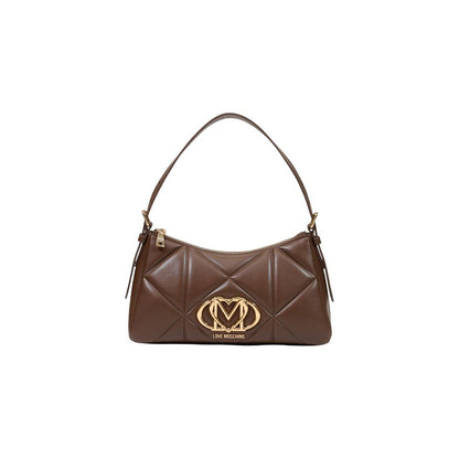 Love Moschino Braune Handtasche aus Polyethylen