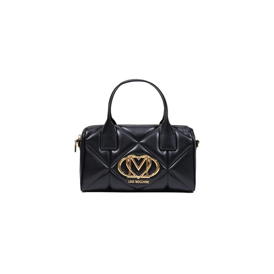 Love Moschino Schwarze Handtasche aus Polyethylen