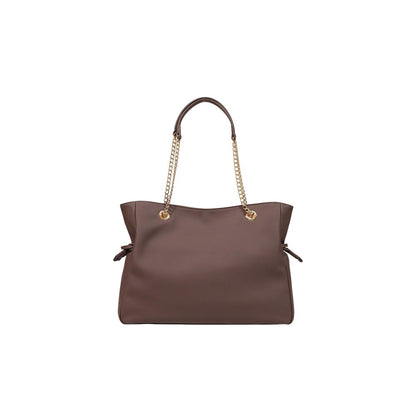 Love Moschino Braune Handtasche aus Polyester