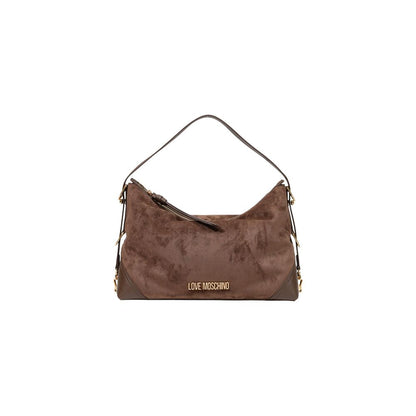 Love Moschino Braune Handtasche aus Polyester