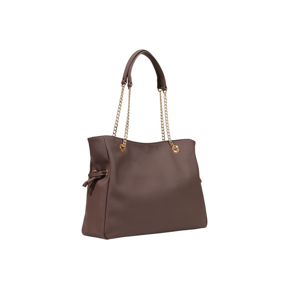 Love Moschino Braune Handtasche aus Polyester