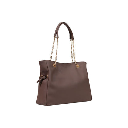 Love Moschino Braune Handtasche aus Polyester