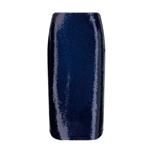 Tom Ford Blaue Seiden-Midirock