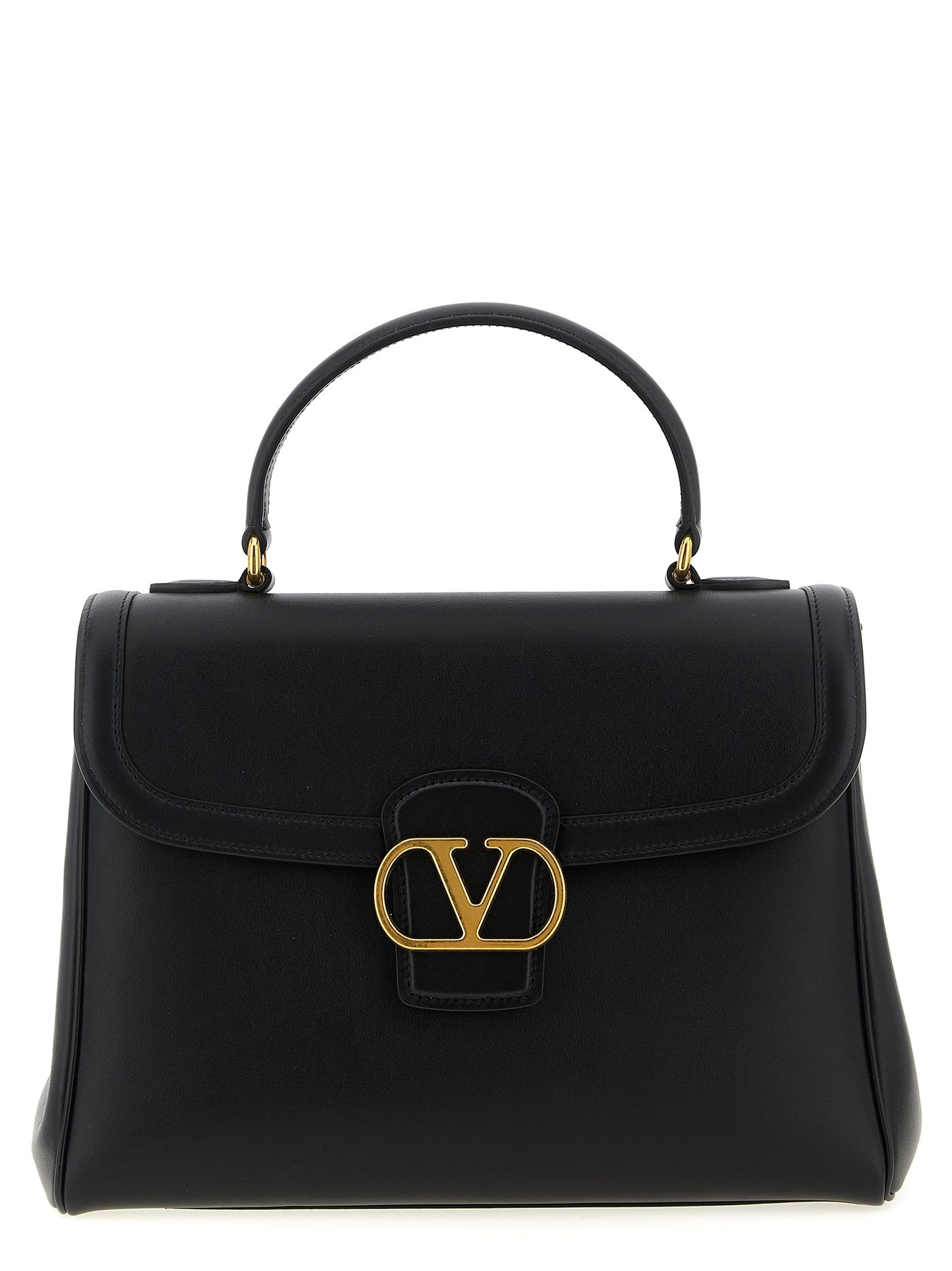 Valentino Garavani Schwarze Kalbsleder-Handtasche