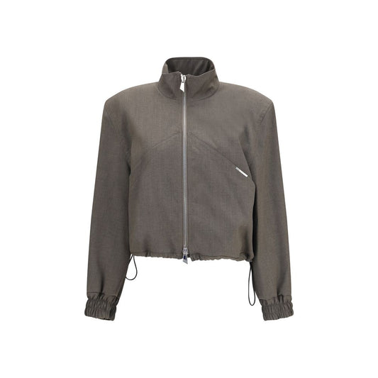 The Attico Brauner Woll-Bomber Aries