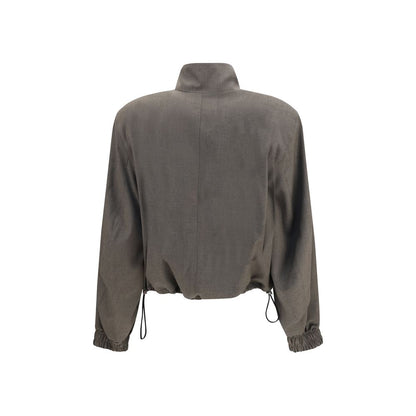 The Attico Brauner Woll-Bomber Aries