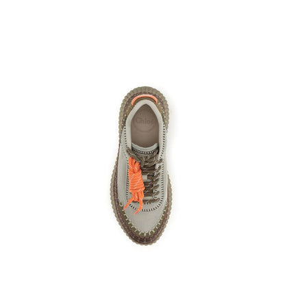 Chloé Zweifarbige Sneaker aus Polyurethan