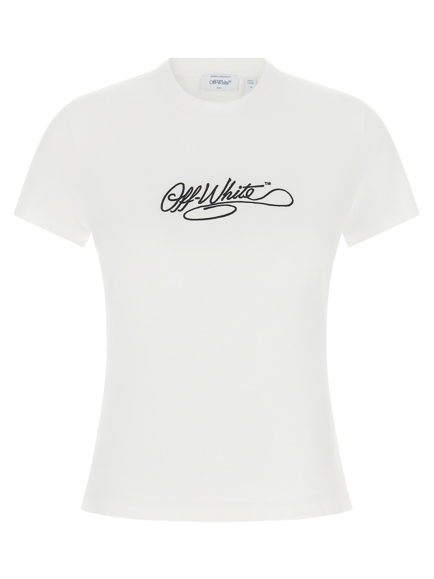 Off-White Weißes Baumwoll-T-Shirt