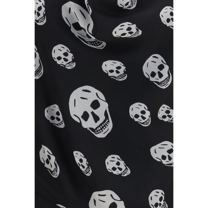 Alexander McQueen Schwarzer Seidenschal