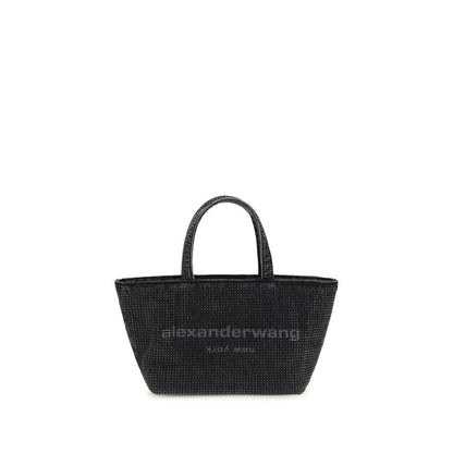 Alexander Wang Graue Baumwoll-Schultertasche