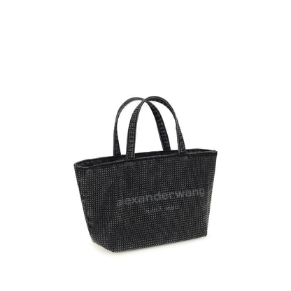 Alexander Wang Graue Baumwoll-Schultertasche