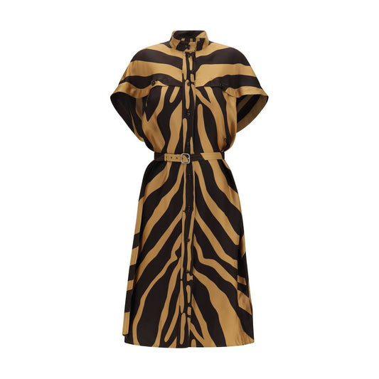 Ferragamo Mehrfarbiges Freizeitkleid aus Viskose
