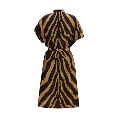 Ferragamo Mehrfarbiges Freizeitkleid aus Viskose