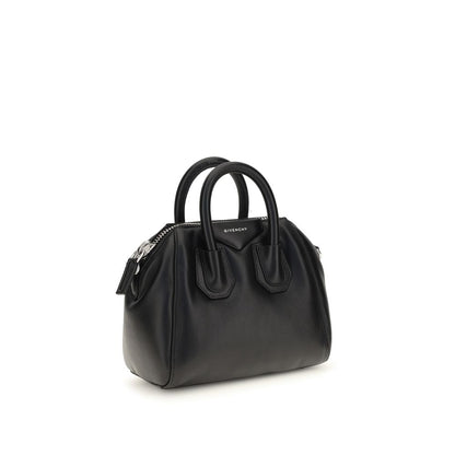 Givenchy Schwarze Lammleder Schultertasche Ovis Aries Aries